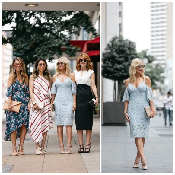 Bardot Karlie Cold Shoulder Lace Dress - Picture 4 of 16